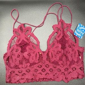 NWT Free People intimately Adella Red
